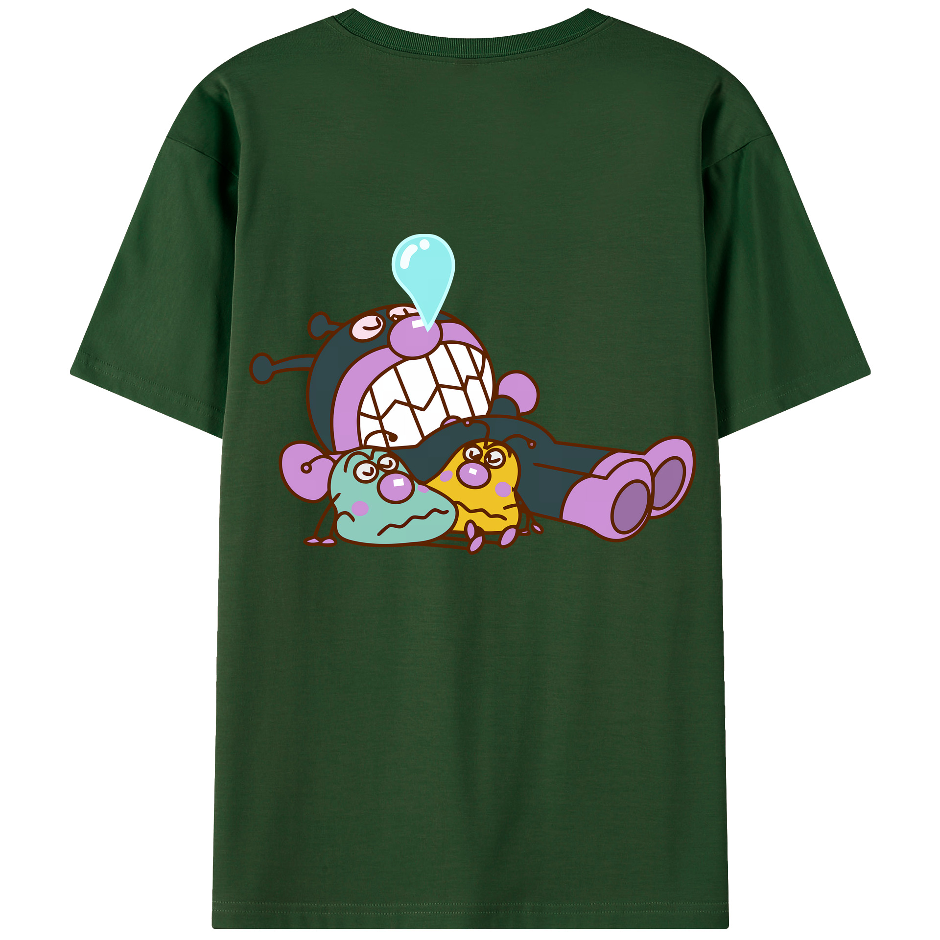 （画像用） アンパンマン Anpanman 綿100％半袖Tシャツ（背面プリント）
